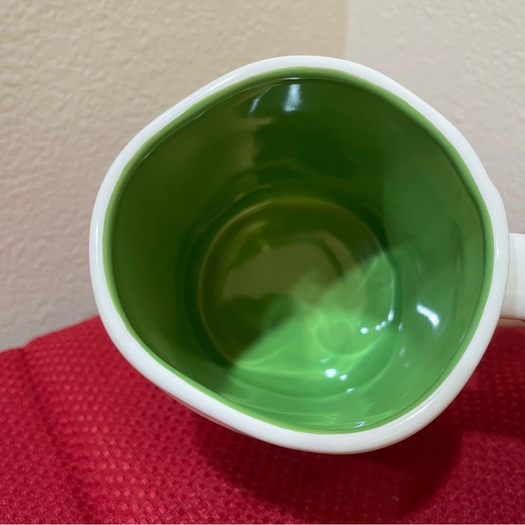 Rae Dunn Irish Mug Green Interior Four Leaf Clover Ireland Ancestry Gift - Picture 3 of 5